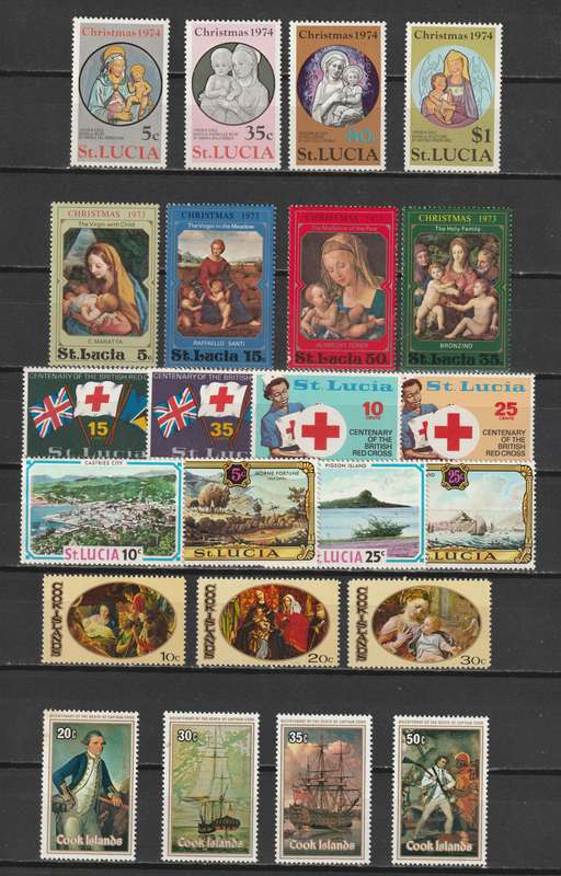 QE II COMMONWEALTH issues, complete and part sets *MM/MNH** (40 stamps)