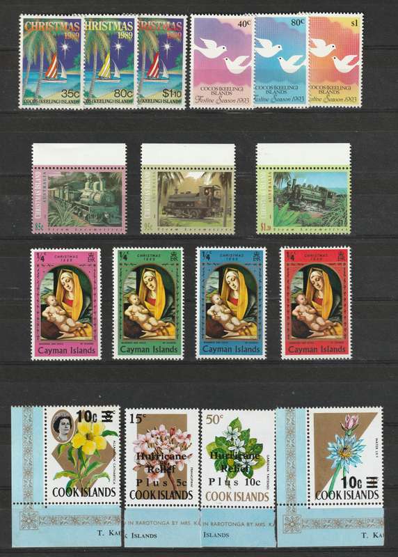 QE II COMMONWEALTH issues, complete and part sets *MM/MNH** (40 stamps)