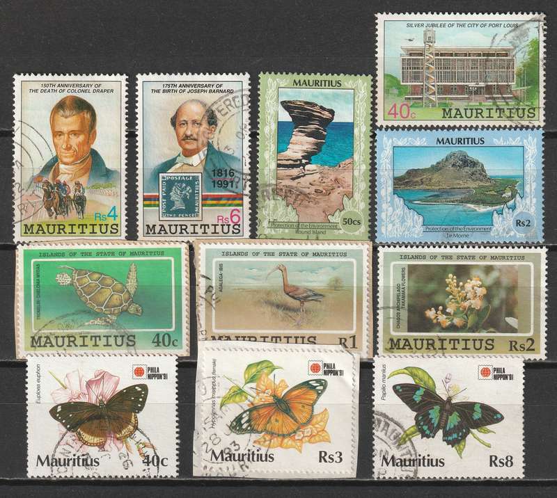 MAURITIUS 1990/1991 Issues. Complete and part sets (25 stamps)