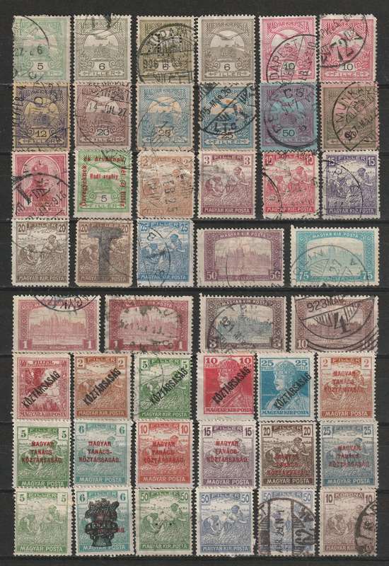 HUNGARY  1900-1920 Excellent mint and used selection (45 stamps)