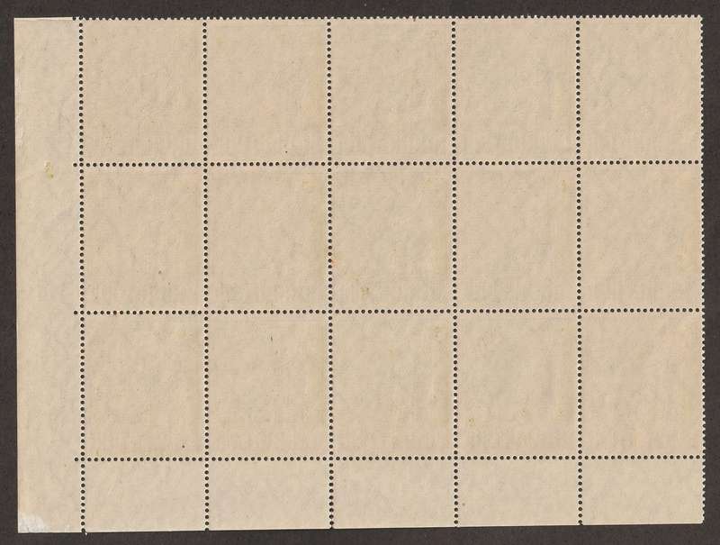 GERMANY - JOINT ALLIED OCCUPATION  1947  1 Mark olive green, bottom marginal block of 15 **MNH**