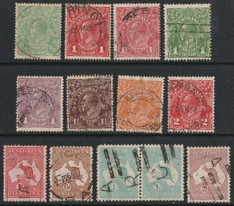 AUSTRALIA - Excellent ROOS and KGV selection, different watermarks VF USED