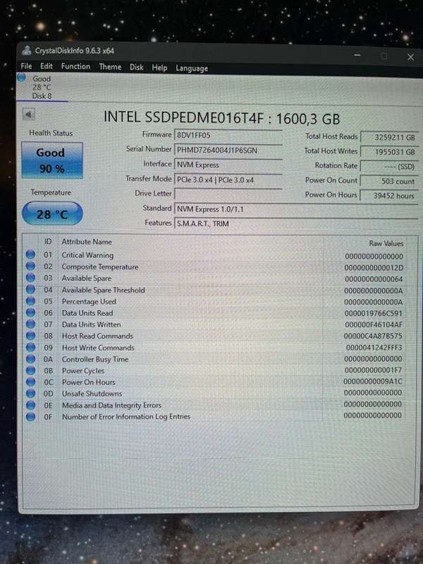 INTEL Solid State Drive - DC P3600 Series