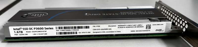 1.6 TB - INTEL Solid State Drive - DC P3600 Series