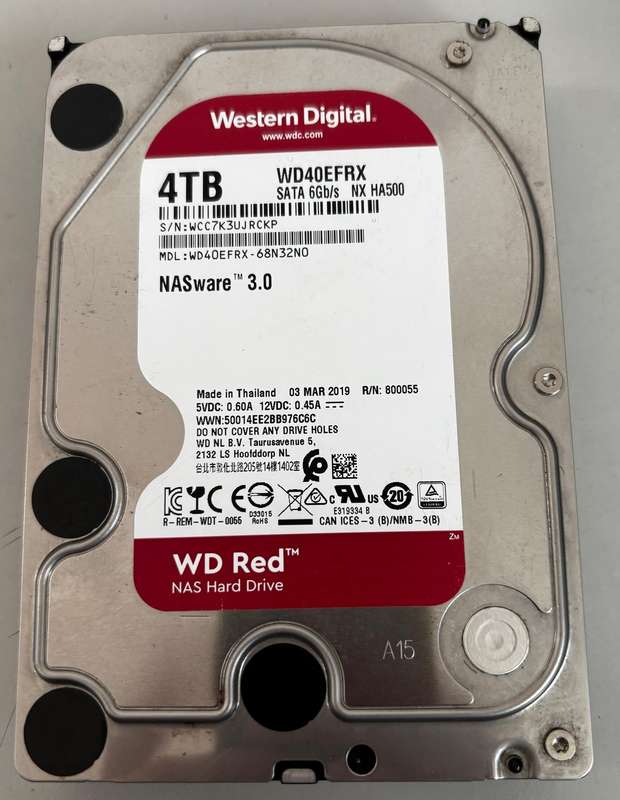 NAS HDD - 4TB NAS Drive - Western Digital