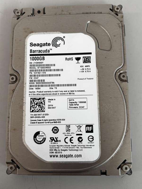HDD - 1TB Seagate Barracuda