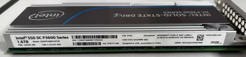 INTEL Solid State Drive - DC P3600 Series