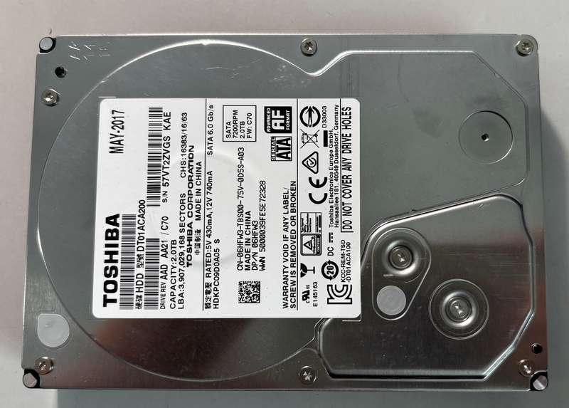 HDD - 2TB Toshiba
