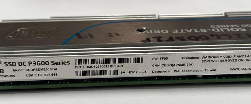 INTEL Solid State Drive - DC P3600 Series