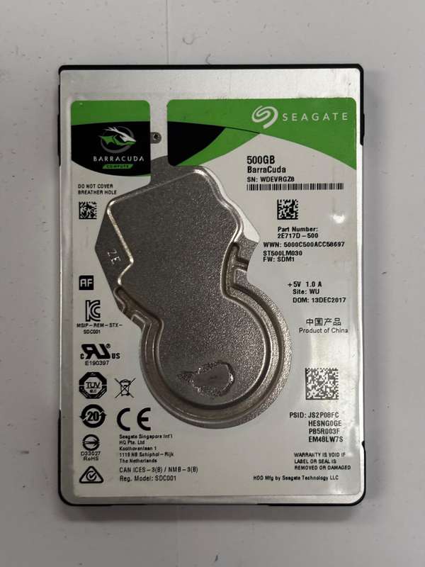 HDD - 500GB Seagate