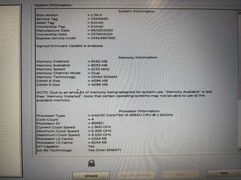 Dell 7400 Laptop