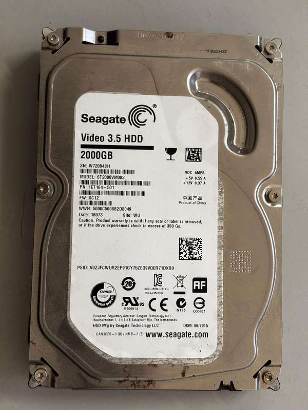 HDD - 2TB Seagate Video