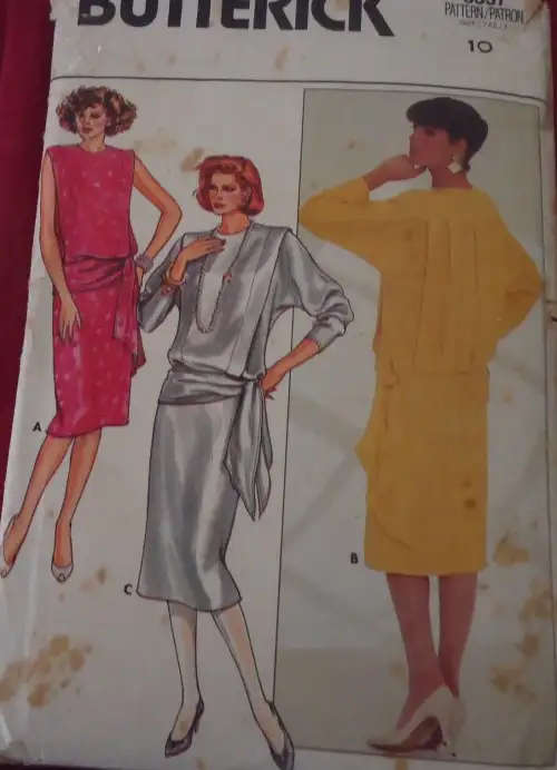 BUTTERICK PATTERN 3337 TOP & SKIRT SIZE 10 COMPLETE SEWING PATTERN