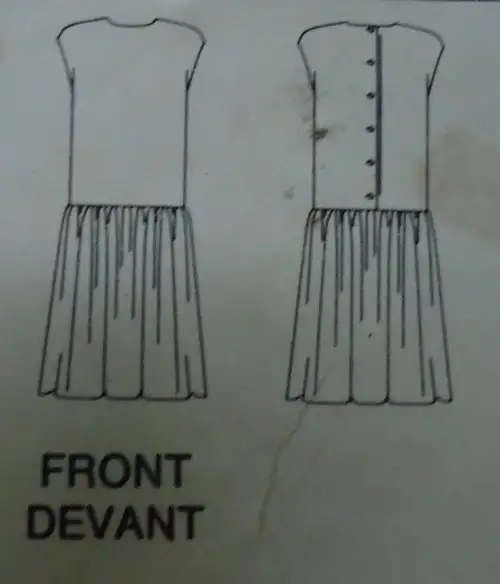 BUTTERICK PATTERN 5631 DRESS WITH DROPPED WAIST SIZEA8-10-12 COMPLETE SEWING PATTERN