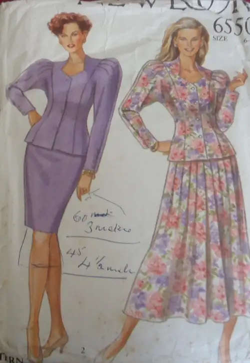 NEW LOOK PATTERNS 6550 - 7 SIZES IN ONE 6 - 18 - COMPLETE SEWING PATTERN
