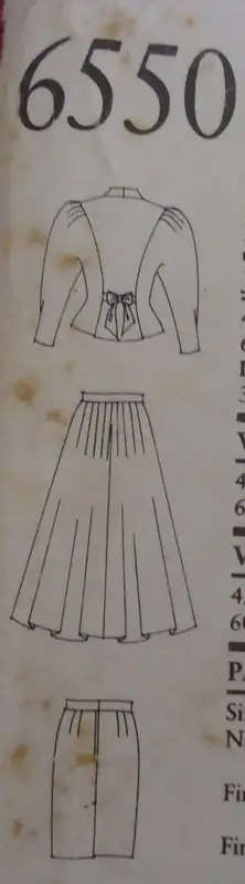 NEW LOOK PATTERNS 6550 - 7 SIZES IN ONE 6 - 18 - COMPLETE SEWING PATTERN