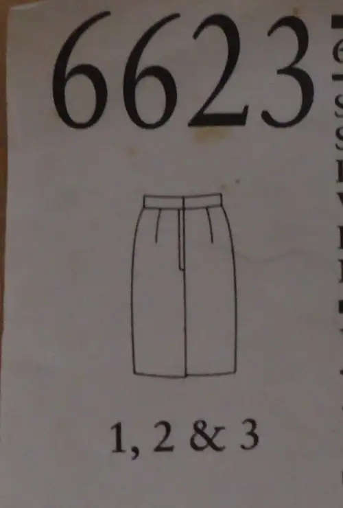 NEW LOOK PATTERNS 6623 - 6 SIZES IN ONE SKIRT SIZES 8 - 18 COMPLETE SEWING PATTERN