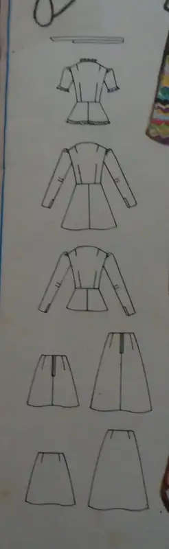 BUTTERICK 5830 DRESS-TOP-SKIRT SIZE 10 BUST 32 1/2" COMPLETE- SEWING PATTERN