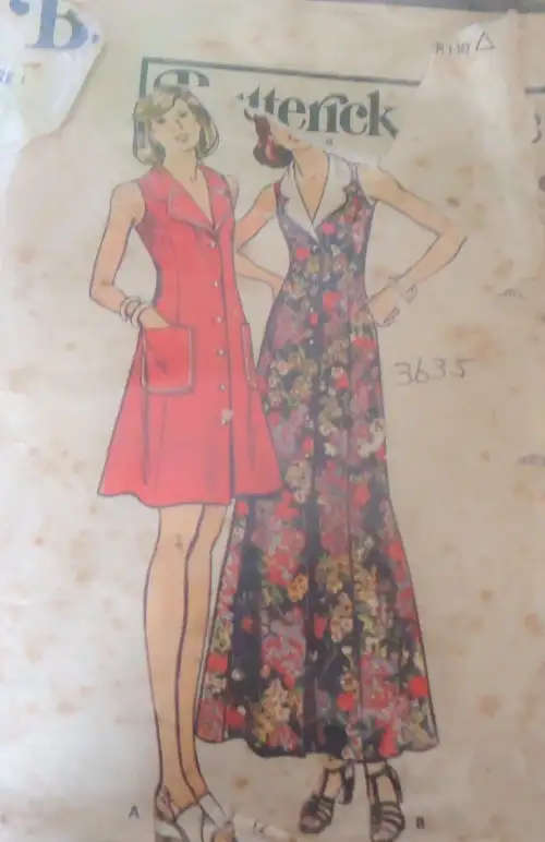 BUTTERICK PATTERN 3635 PANELLED DRESS SIZES 18 -COMPLETE SEWING PATTERN