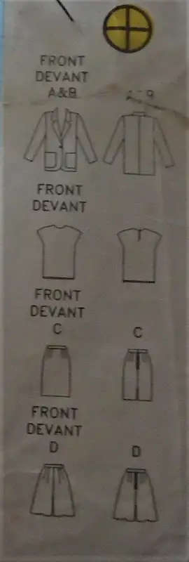 BUTTERICK PATTERN 6036 JACKET, TOP, SHORTS & SKIRT SIZES 6 + 8 + 10 COMPLETE  SEWING PATTERN