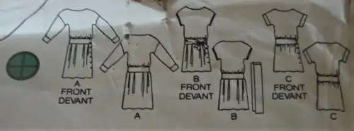 BUTTERICK PATTERN 6373 LOW WAIST DRESS WITH TIE SIZE 14 COMPLETE SEWING PATTERN