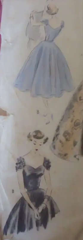 *RARE FIND* VINTAGE VOGUE SPECIAL DESIGN 4264 ONE PIECE DRESS BUST 34" 37" HIPS SEWING PATTERN