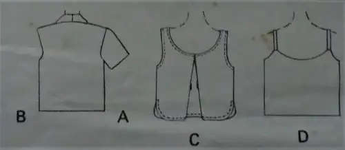McCALLS 7612 SET OF TOPS SIZE F16-18-20 COMPLETE SEWING PATTERN