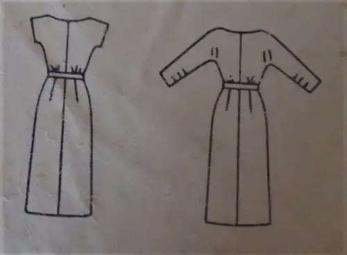 VINTAGE BUTTERICK 8405 SHEATH DRESS WITH SOFTLY DRAPED SIZE 16 BUST 36" COMPLETE-UNCU SEWING PATTERN