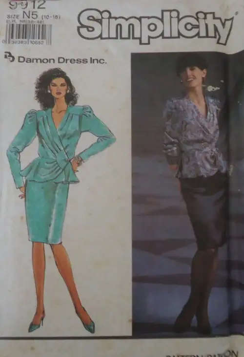 SIMPLICITY 9912 TWO PIECE DRESS SIZE N5  10 - 18 COMPLETE- SEWING PATTERN