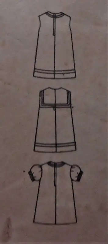 VINTAGE BUTTERICK 4024 GIRL`S ONE PIECE DRESS SIZE 3 YEARS BREAST 22` COMPLETE-  SEWING PATTERN