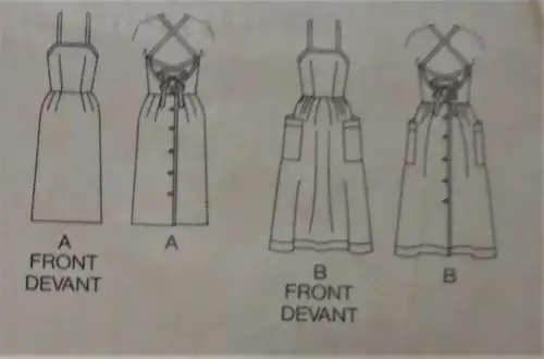 BUTTERICK PATTERN 3286 A LINE SUMMER DRESS WITH BACK FEATURE SIZE 12-14-16 COMPLETE-Z SEWING PATTERN
