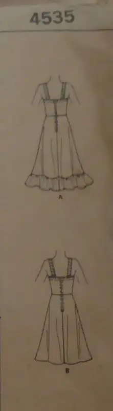 VINTAGE McCALLS 4535 DRESS OR PINAFORE SIZE 14 BUST 36" COMPLETE+2 COPIES OF PATTERN- SEWING PATTERN
