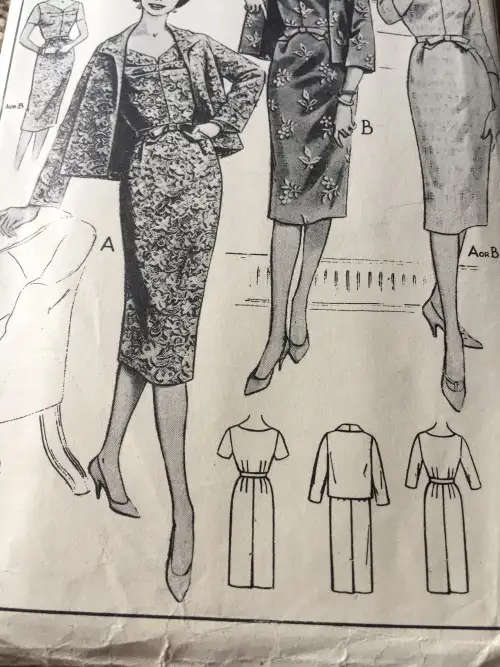 PATTERN STYLE 1137 (VERY VINTAGE, NEAT & TIDY PATTERN) - DRESS & JACKET (SIZE 40) SEWING PATTERN