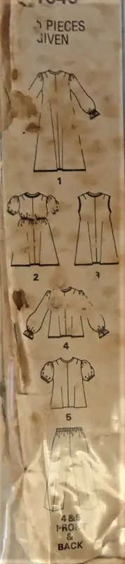 STYLE 1648 KIDS NIGHTDRESS & PJS SIZE 10 YEARS 73 CM CHEST COMPLETE-ZIPLOC BAG SEWING PATTERN