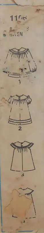 STYLE 1106 TODDLERS DRESS SIZE 3 YEARS BREAST 56 CM COMPLETE SEWING PATTERN