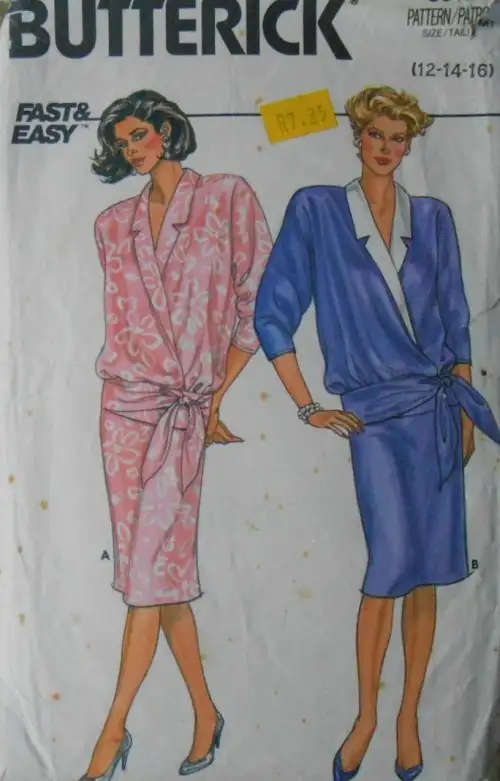 BUTTERICK 3512 TOP & SKIRT SIZE 12-14-16 COMPLETE SEWING PATTERN