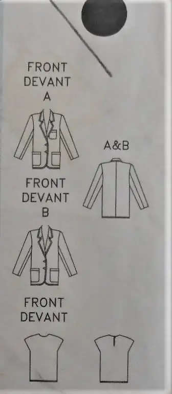 BUTTERICK 3950 JACKET & TOP SIZE 6-8-10 COMPLETEBUTTERICK 3950 JACKET & TOP SEWING PATTERN