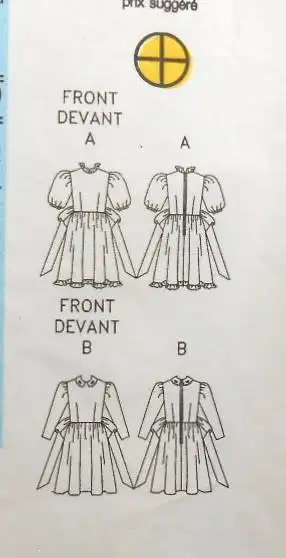 BUTTERICK 4405 GIRLS DRESS SIZE 12-14 YEARS COMPLETE SEWING PATTERN