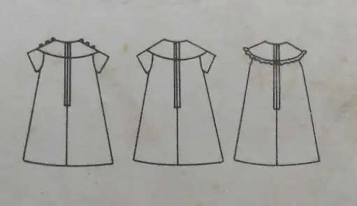 VINTAGE BUTTERICK 4865 GIRLS A-LINE DRESS SIZE 4 YEARS BREAST 23 COMPLETE -  SEWING PATTERN