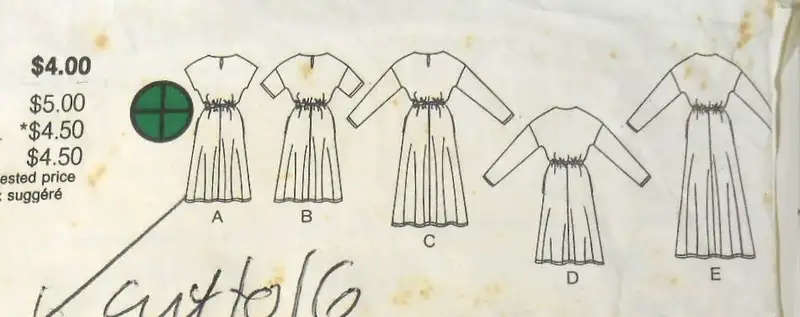 BUTTERICK 6510 PULLOVER DRESS SIZE 14-16-18 COMPLETE-CUT TO 16 SEWING PATTERN