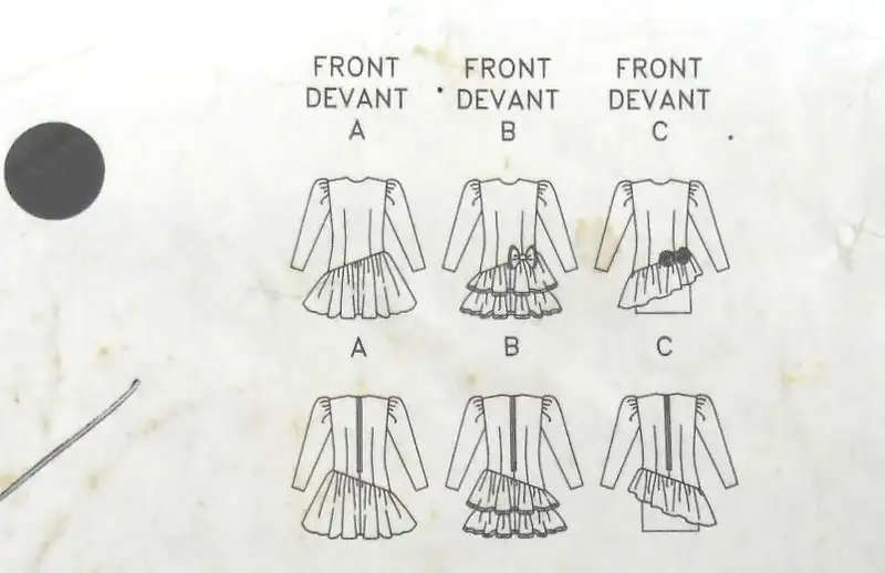 BUTTERICK 5127 GIRLS DRESS - SIZE 12-14 YEARS COMPLETE SEWING PATTERN