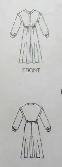 BUTTERICK 5140 LOOSE FITTING DRESS - SIZE 14-16-18 COMPLETE  SEWING PATTERN