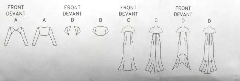 BUTTERICK B4731 STUNNING EVENING DRESS & SHRUG COMPLETE- SIZE 14-16-18-20-CUT TO 18 SEWING PATTERN