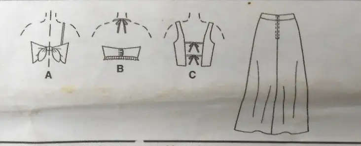 McCALLS 3032 STUNNING LINED TOPS & LINED SKIRTS SIZE 12-14-16 COMPLETE-CUT TO 16 SEWING PATTERN