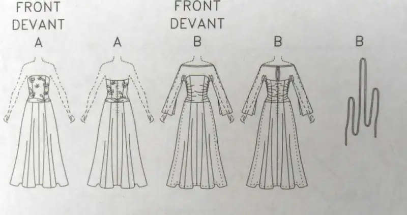 BUTTERICK B4734 LINED WEDDING DRESS SIZE 8-10-12-14 COMPLETE-CUT TO 14 WEDDING DRESS SEWING PATTERN