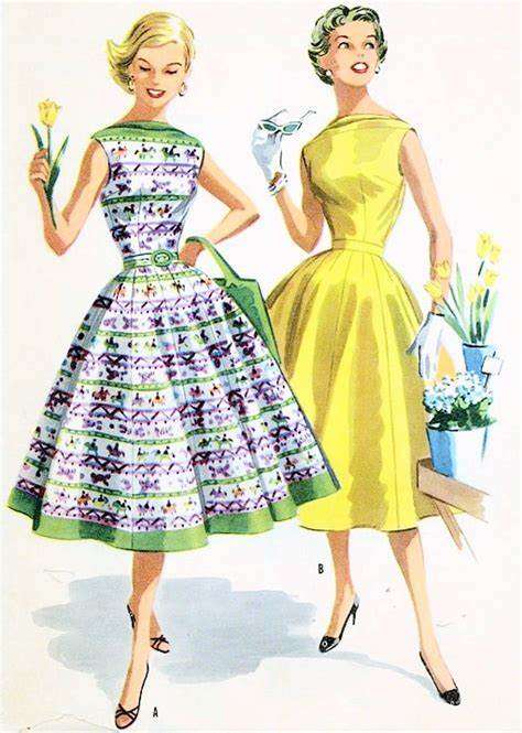 *RARE FIND * VERY VINTAGE McCALLS 3489 TWO PIECE DRESS-BODICE & SKIRT SIZE 14 BUST   SEWING PATTERN