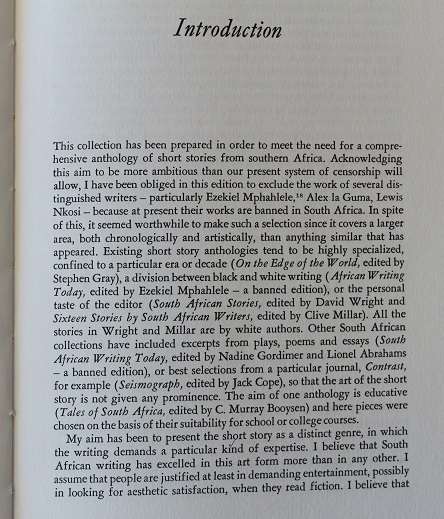 A Century of South African short stories introduced and edited by Jean Marquard.