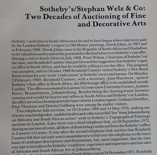 Art at auction in South Africa by Stephan Welz
