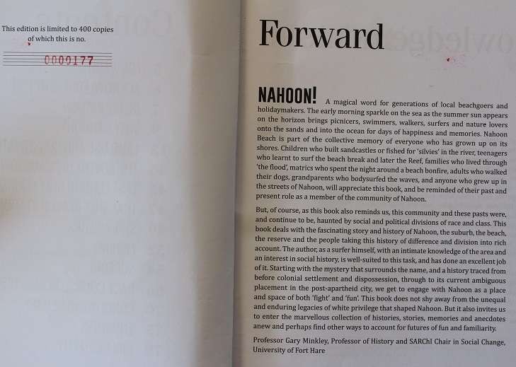 Fighting and fun at Nahoon by Glenn Hollands. Fragments of social history relating to Nahoon Point.