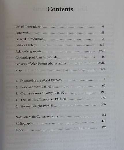 Alan Paton. Selected Letters. VRS second series no. 40. Edited by P. F. Alexander